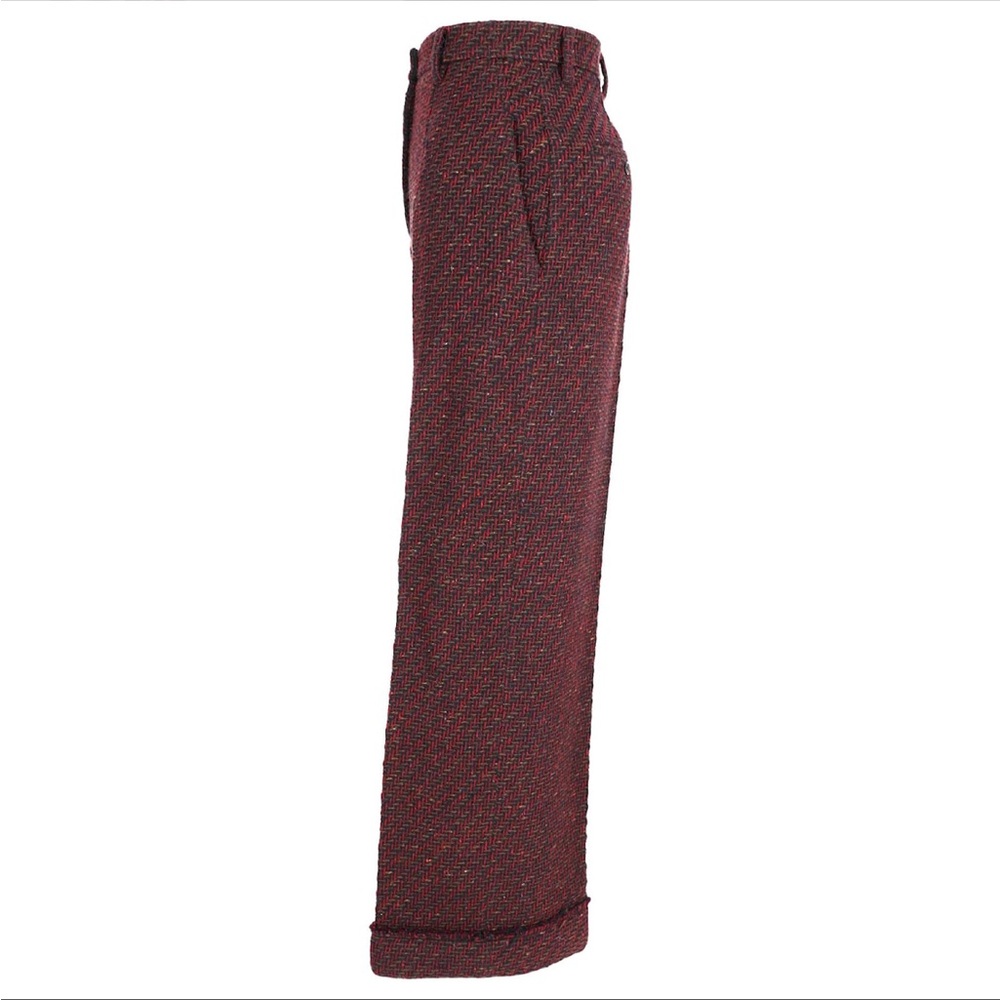 Prada women’s Burgundy Tweed Pants - Picture 3 of 12